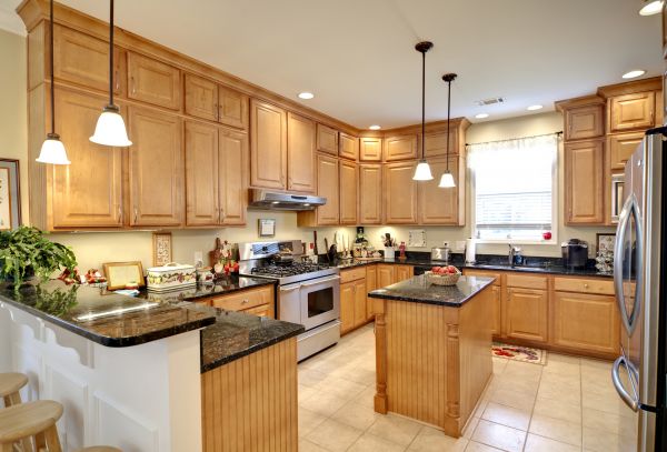 Maple Kitchen Cabinet Repair in Waxahachie